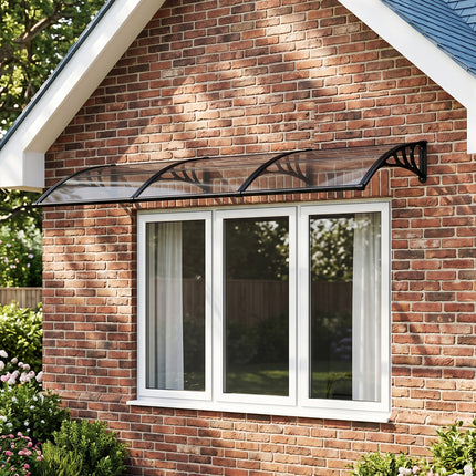 Outdoor Door Canopy Window Awning with Drainage Channel