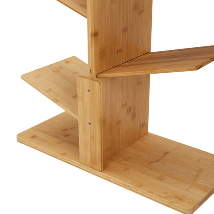 7-Tier Wooden Tree Bookshelf
