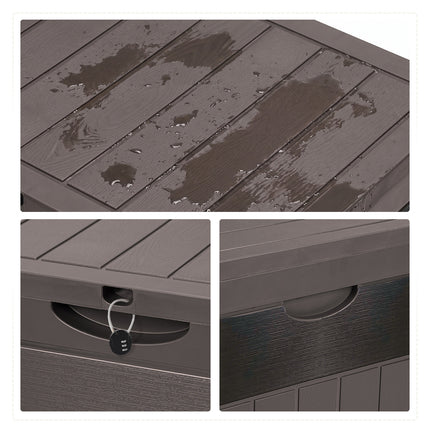 126L PP Garden Storage Box with Combination Padlock