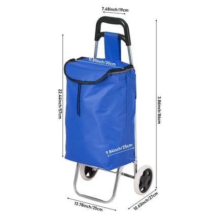 Portable 2-Wheel Shopping Trolley