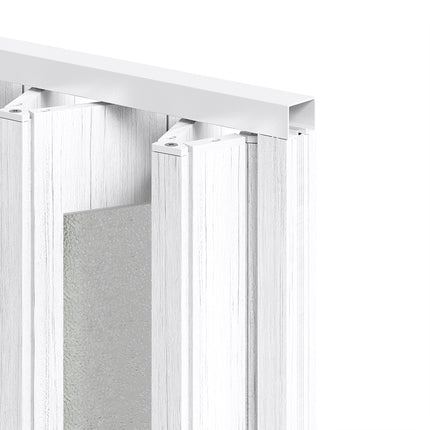 PVC Accordion-style Folding Door with Frosted Design