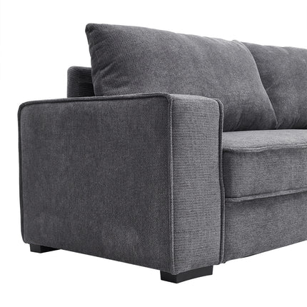 2.3m W Grey Modern Comfortable Living Room 3 Seater Sofa