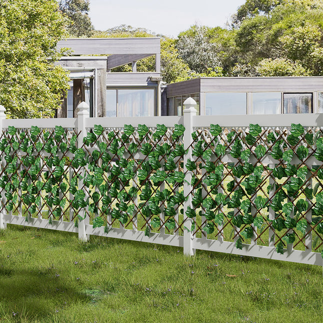 Grape Leaf Artificial Hedge Panel Decorative Panel