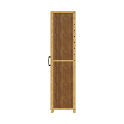 4-Tier Narrow Bookcase Storage Cabinet with Acrylic Door