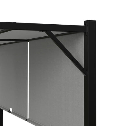 Outdoor Garden Retractable Pergola with Canopy