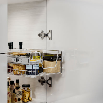 Drawer Larder Organizer Kitchen Cabinet Larder Pull Out Wire Basket
