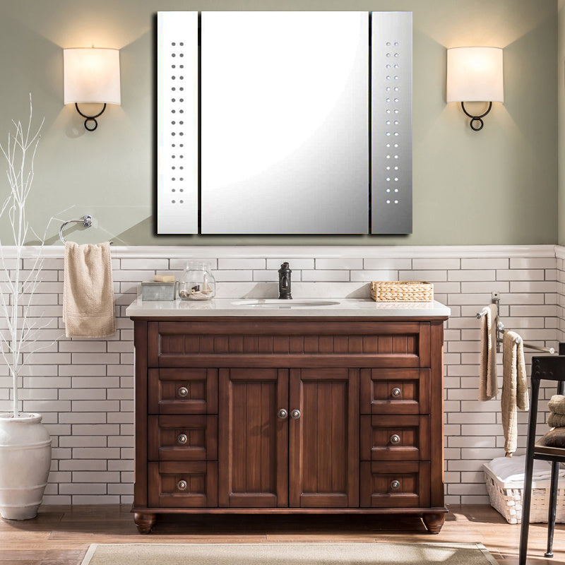 650x600mm LED Illuminated Bathroom Mirror Cabinet
