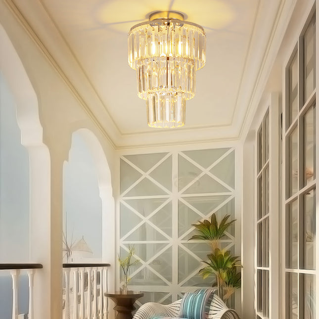 Modern 30x35cm Crystal Mount Ceiling Light