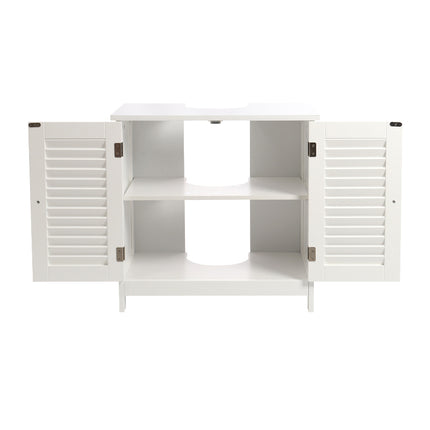 Under Sink Bathroom Cabinet 2 Shutter Door