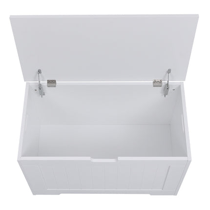 White Wooden Storage Chest Organiser Box