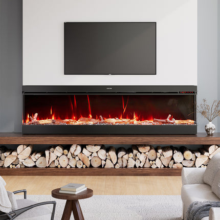 70’’ Electric Fireplace with Remote Control