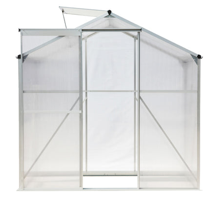 Aluminium Hobby Greenhouse with Window Opening