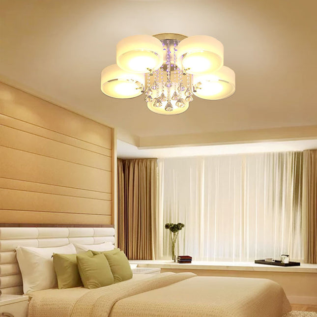 LED Crystal Ceiling Light Chandelier Lamp, 5 Head