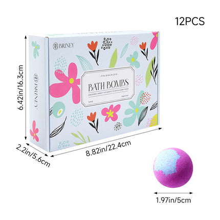 12Pcs Bath Bombs for Selfcare or Gifts