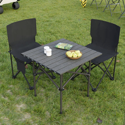 Portable Folding Camping Table with Two Chairs