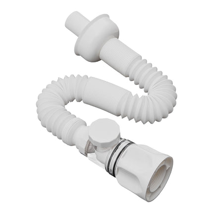 Rectangular Ceramic Countertop Basin with Central Drain Set