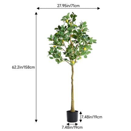 Artificial Lemon Tree Potted Plant Home Decoration