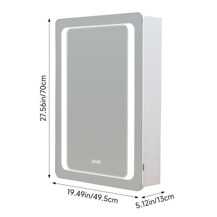 Rectangle Wall Mounted LED Mirror Cabinet