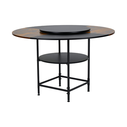 Round Dining Table with Lazy Susan