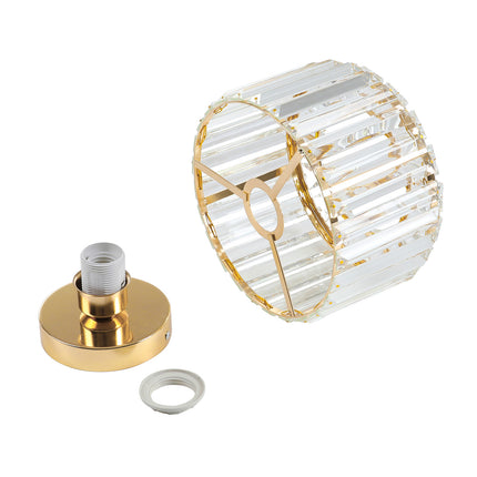 Gold 23cm Crystal Ceiling Light for Living Room and Balcony