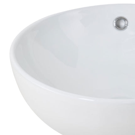 Ceramic Countertop Washbasin with Waste Kit