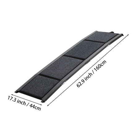 Outdoor Foldable Metal Dog Ramp Non-slip Step Pet Ladder For Car 160/170cm