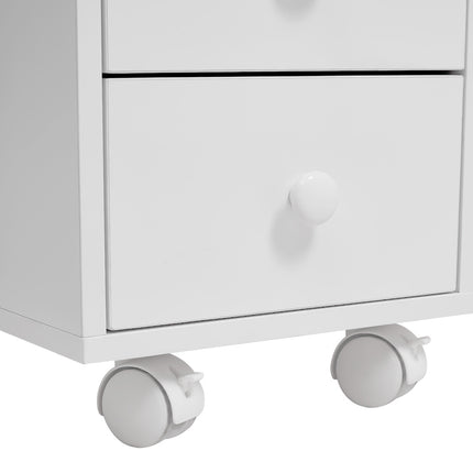 Rolling Manicure Station Nail Table with Dust Collector