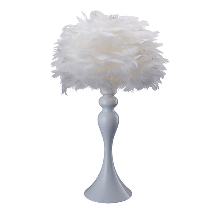 Accent Feather Table Lamp with LED Light