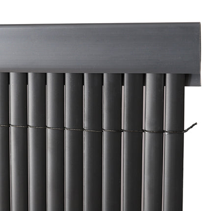 Set of 5 Garden Privacy 1M Profile Cover for Mat Screen Border Panel Fence Dark grey