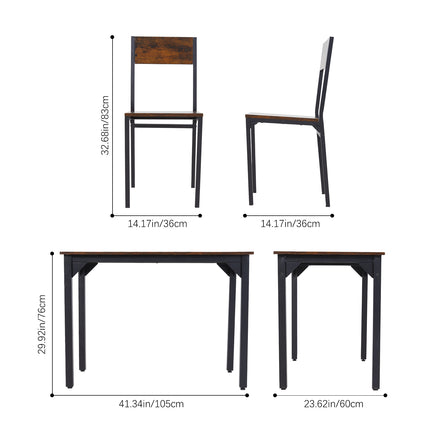 5-Piece Dining Table and Chairs Set