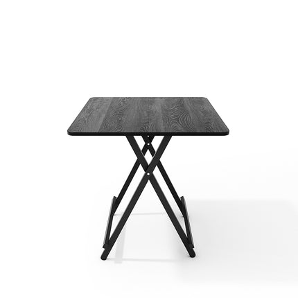 Black 70x70cm Portable Folding Dining Table