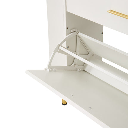 Modern White Shoe Storage Cabinet