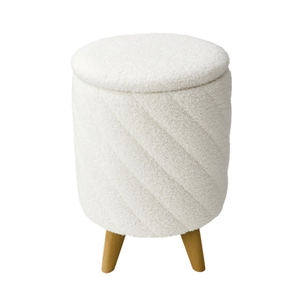 Modern Round Storage Ottoman