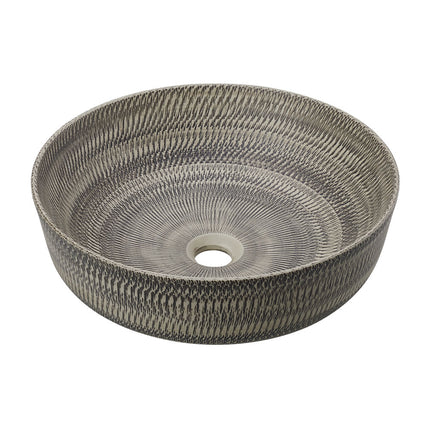Ceramic Countertop Washbasin Vessel Sink with Waste Kit