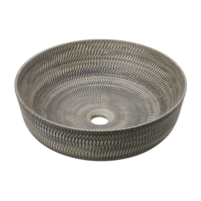 Ceramic Countertop Washbasin Vessel Sink with Waste Kit