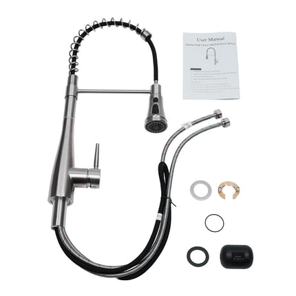 Bathroomdeco Pre-rinse Pull-Down Swivel Kitchen Faucet