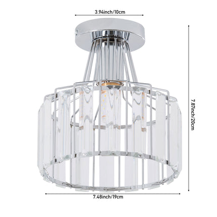 E27 Modern Crystal Ceiling Light