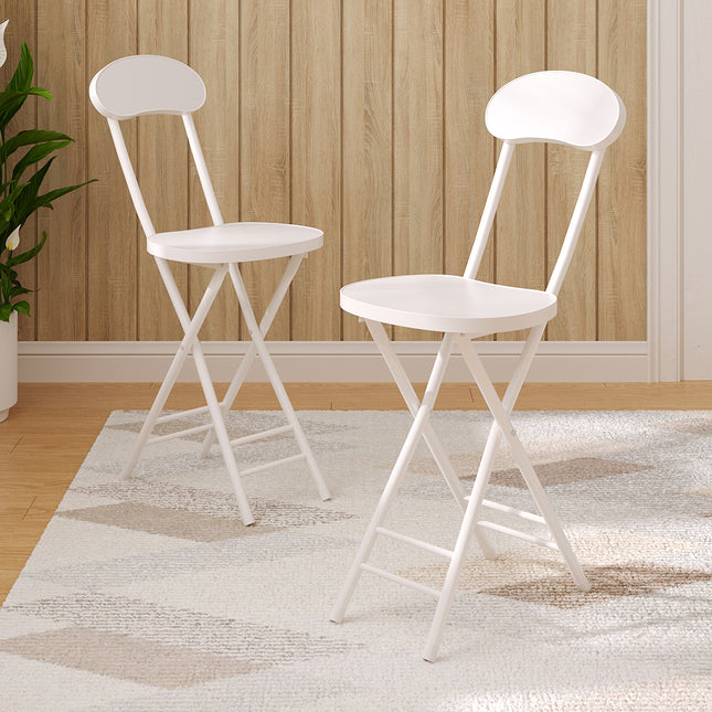 2Pcs Portable Foldable Dining Chairs