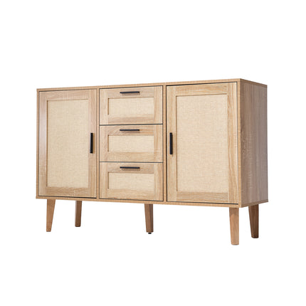 Wooden Sideboard Storage Cabinet with 3 Drawers