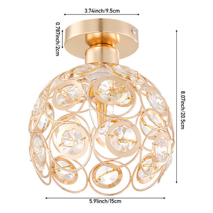E27 Modern Crystal Ceiling Light