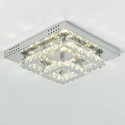 Modern LED Ceiling Light Crystal Chandelier Lamp 40CM Dimmable