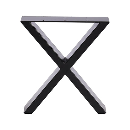 Industrial Metal X-Shaped Legs for Tables Desks for DIY Set of 2