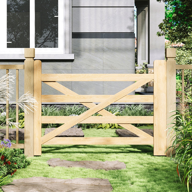 Wooden Garden Gate with Door Latch 120cm x 90cm