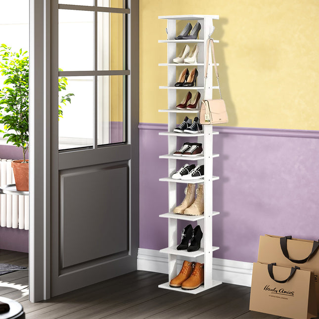Contemporary 10-Tier Household Space Saving Shoe Rack