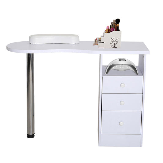 3 Drawers Manicure Table for Beauty Salon and Home
