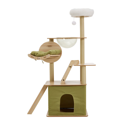 Luxurious Cat Tower Set with Scratching Board