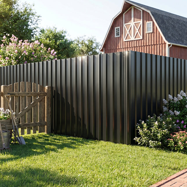 12pcs Steel Corrugated Roofing Sheets 45x115cm