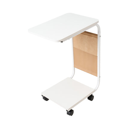 C-Shaped Side Table with Storage Bag