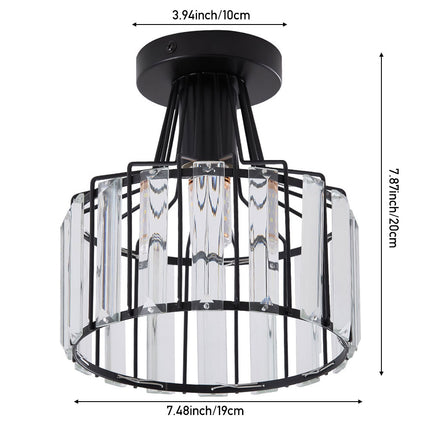 E27 Modern Crystal Ceiling Light