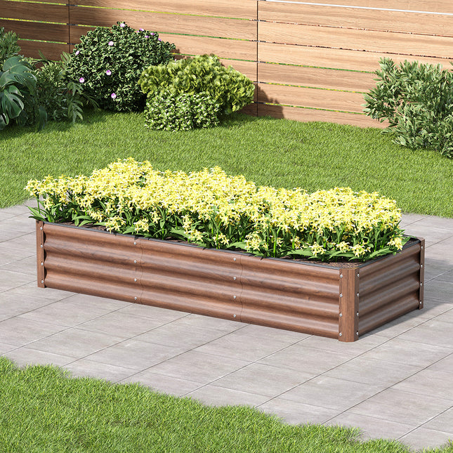 150cm x 60cm Rectangular Galvanized Steel Raised Garden Bed